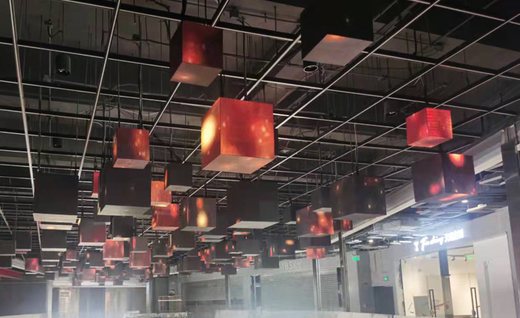 广东省临沧市万象城魔方屏