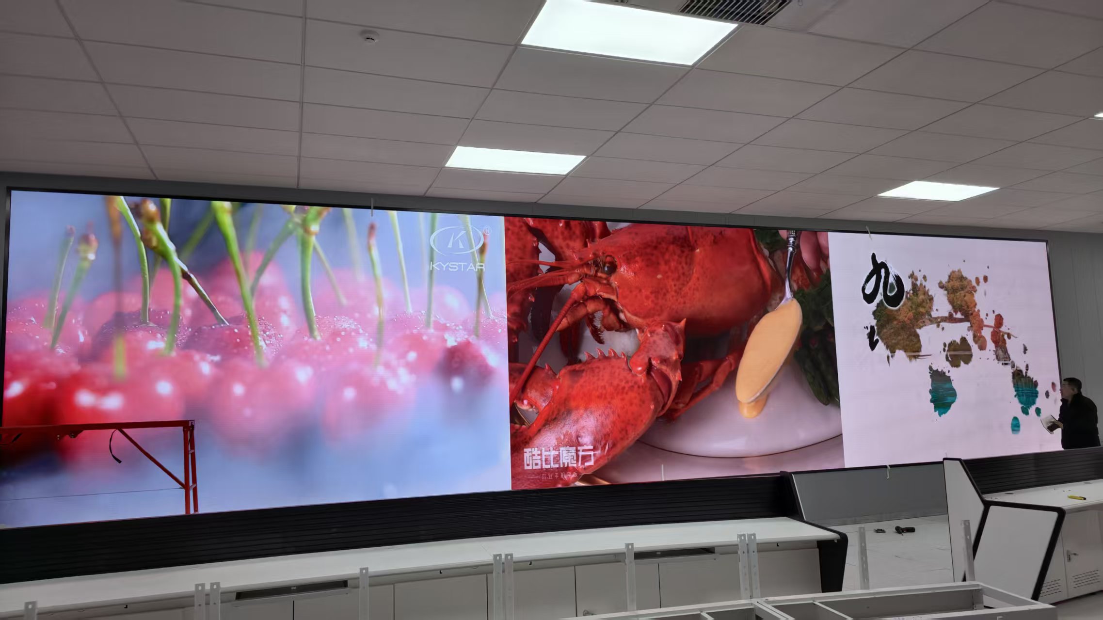 辽宁大连旅顺指挥中心 p1.25 幼间距 LED 显示屏节造系统项目